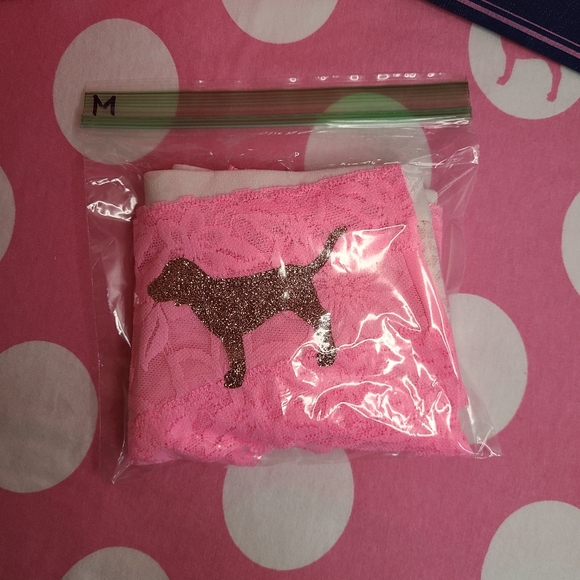 VS PINK 2pk Lace Cheekster Panties Size M 💗 - Picture 7 of 7